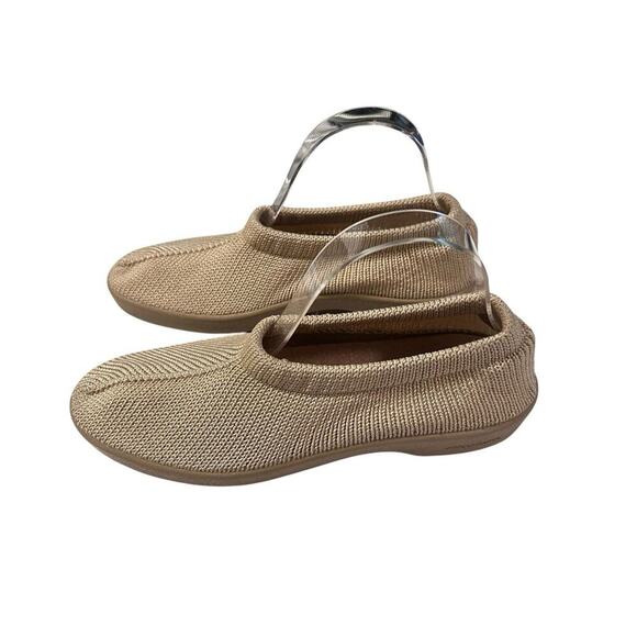 ARCOPEDICO Women's Sec V Shoes Beige Nylon‎ Knit Twin Arch Size 5 EU 39 - Picture 1 of 6
